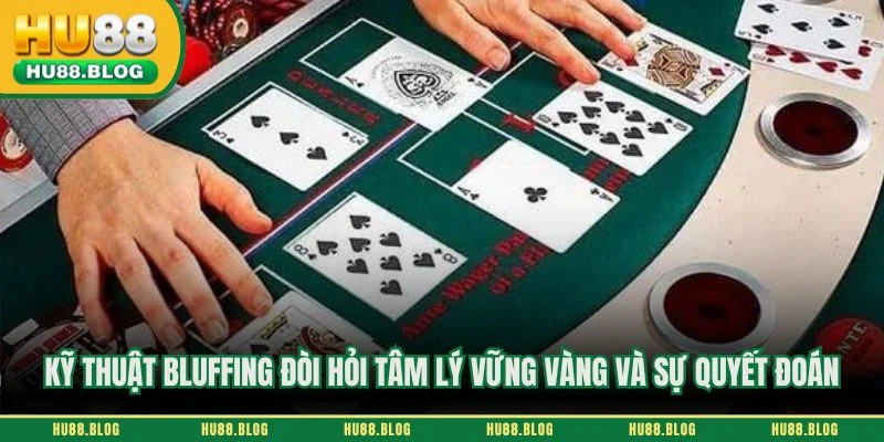 Kỹ thuật bluffing đòi hỏi tâm lý vững vàng và sự quyết đoán