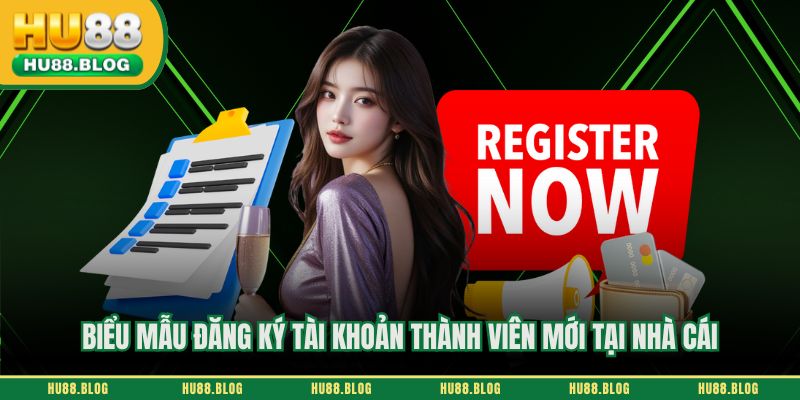 Biểu mẫu đăng ký tài khoản thành viên mới tại nhà cái